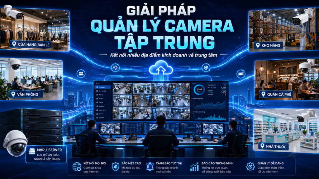 Giải pháp quản lý camera tập trung cho chuỗi kinh doanh nhiều địa điểm