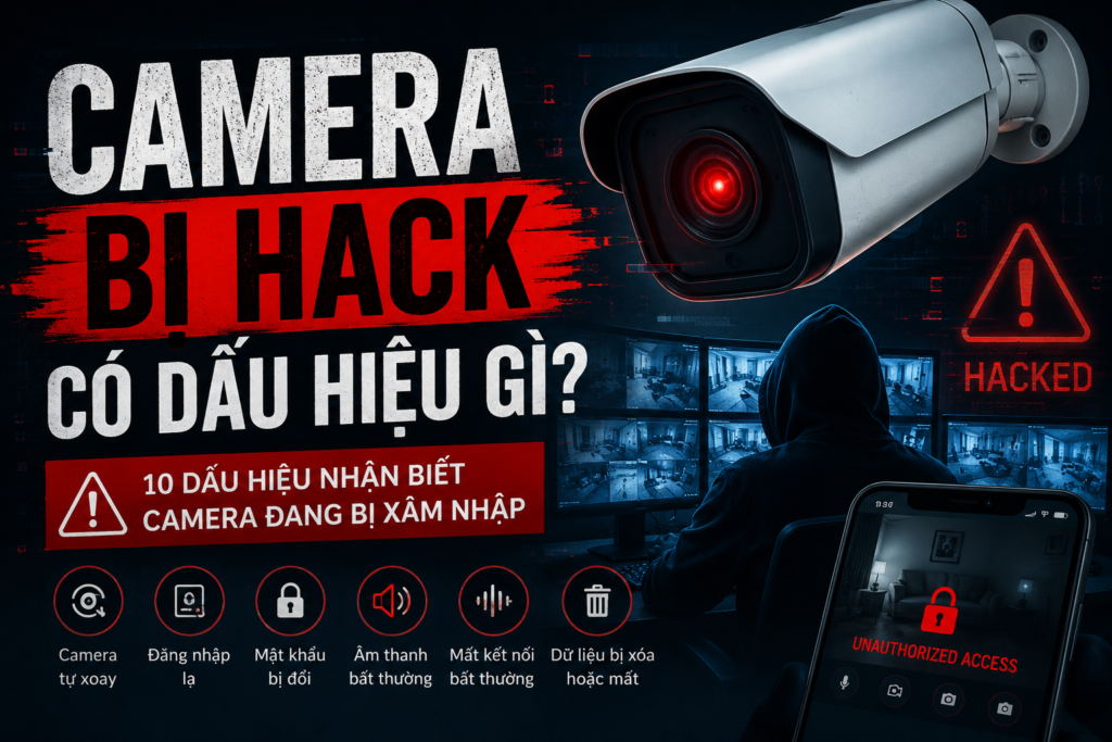 Camera bị hack có dấu hiệu gì?