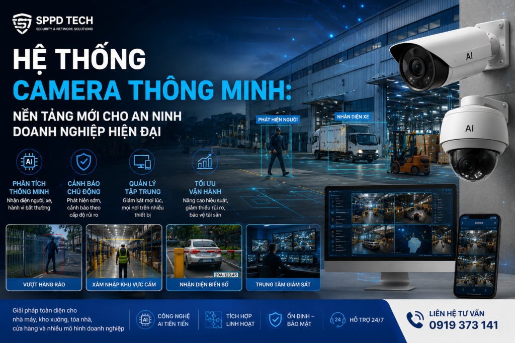 Hệ thống camera thông minh: Nền tảng mới cho an ninh doanh nghiệp hiện đại