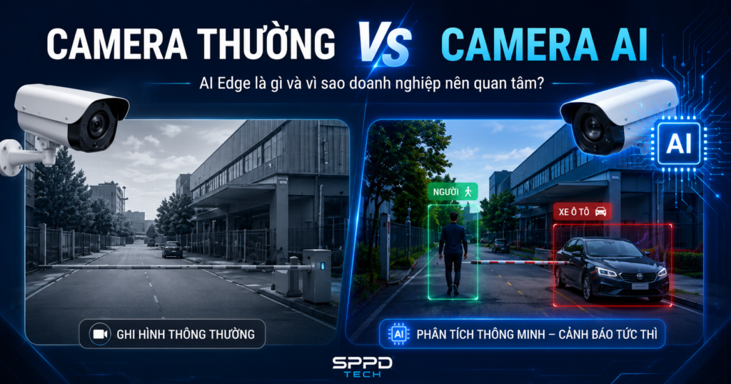Camera thường vs Camera AI: AI Edge là gì và vì sao doanh nghiệp nên quan tâm?
